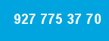 927 775 37 70 927 775 37 70